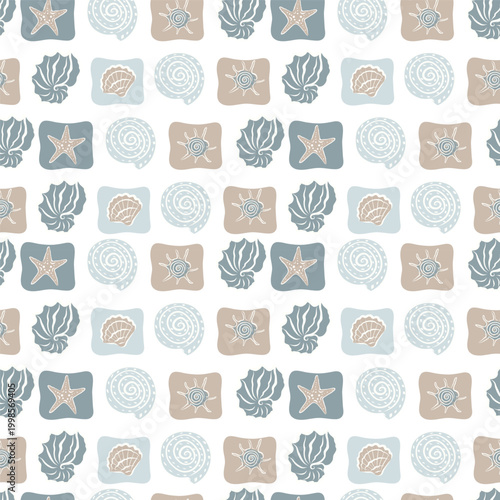 Pastel Seashells Pattern