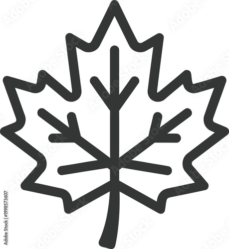 Canada day symbol iconic maple leaf illustration for national celebration
