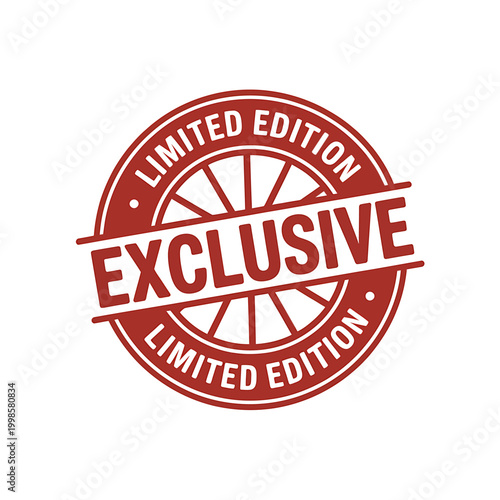 Exclusive Limited Edition Stamp Graphic Design Isolated Background