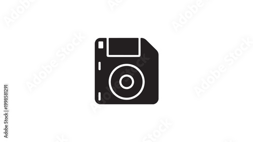 Camera Icon Silhouette for Photography Technology, Digital Media Branding, and Electronics Design