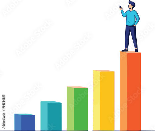 Character balancing on upward trend line