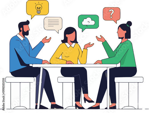 Workspace with oversized desk objects perspective