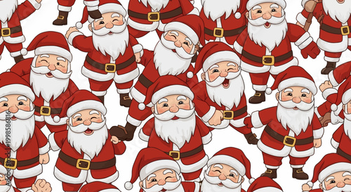 Cartoon Santa Claus Character Designs.