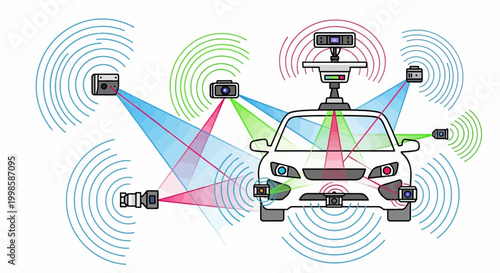 Autonomous Vehicle Sensor Technology System.