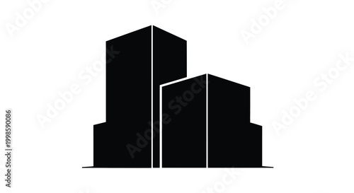 cityscape silhouette with tall buildings on white background silhouette high quality professional detailed modern elegant stylish clean crisp vibrant colorful digital