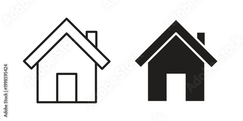 Photos Home icon for mobile application, button and website design.