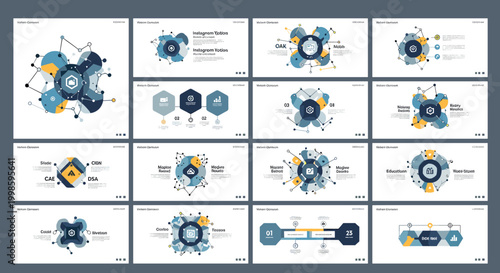 A vibrant illustration showing data analysis concepts, ideal for conveying growth, strategy, and technological innovation in marketing materials and w