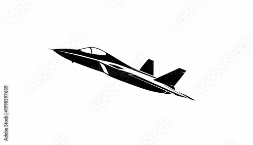 Shenyang J-35A "Blue Shark" Stealth Fighter Jet SVG Silhouette — Top, Side & Front View