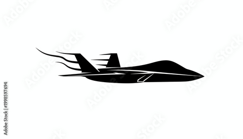 Shenyang J-35A "Blue Shark" Stealth Fighter Jet SVG Silhouette — Top, Side & Front View