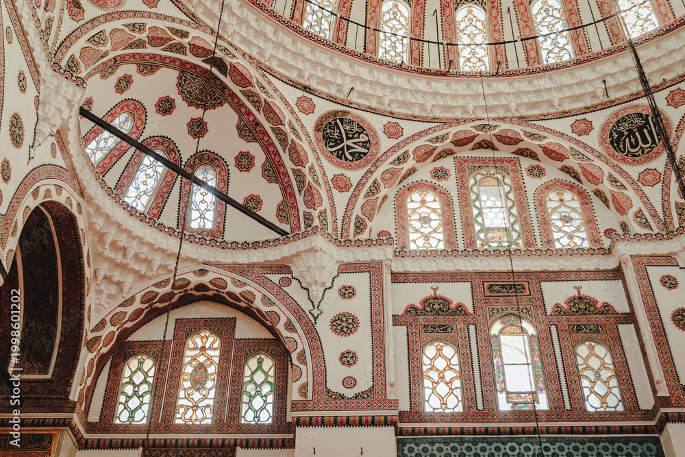 Fototapeta premium Ceiling of a Yeni valide Mosque in Istanbul