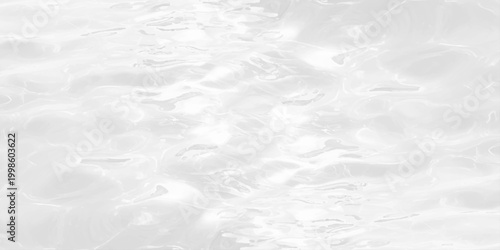 Abstract white water ripple texture background with soft light caustics and wave lines