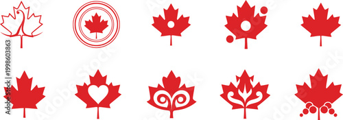 Canada day maple leaf designs patriotic symbols for july 1st celebrations