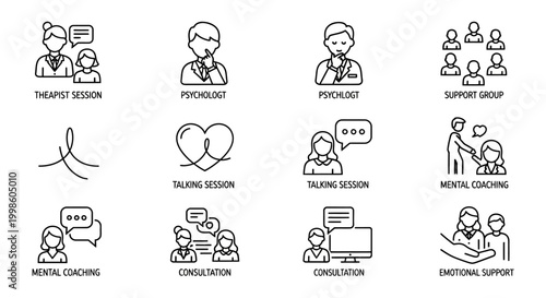 People communicating in various settings.