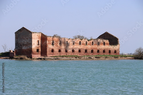 Madonna del Monte island , ruins, Italy