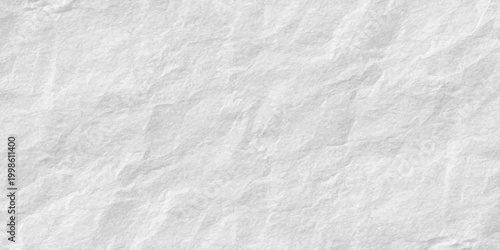 White crumpled paper texture background with realistic wrinkles and creases for organic minimal design aesthetic