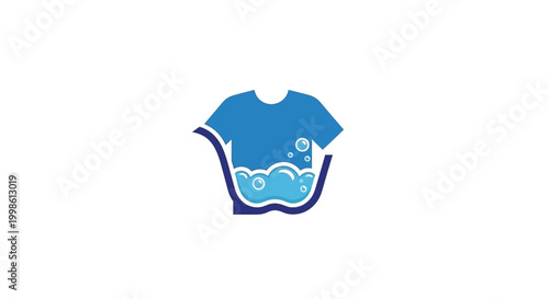 Laundry detergent or cleaning service logo.