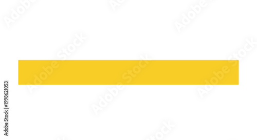 Yellow horizontal bar on for design