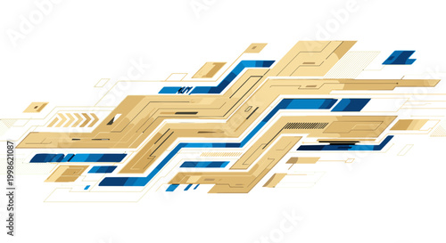 Abstract digital circuit design with interconnected pathways