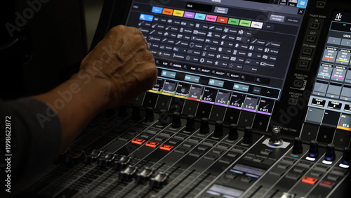 Bild auf Leinwand Mixing operation