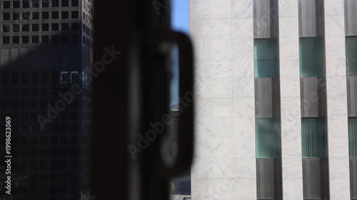 Downtown Buildings Outside Of A Window