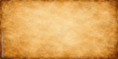 A textured vintage background featuring aged brown parchment with a grungy antique surface and stained patterns provides a blank retro page design for a weathered old paper sheet backdrop