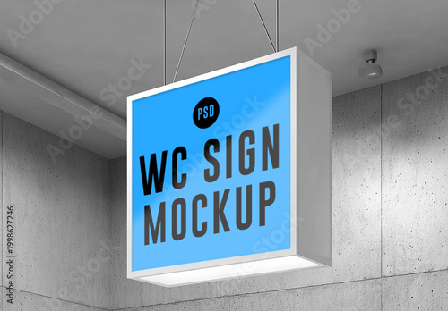 Wc Sign Mockup