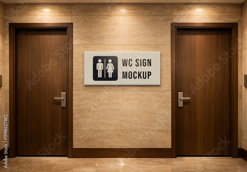 Wc Sign Mockup