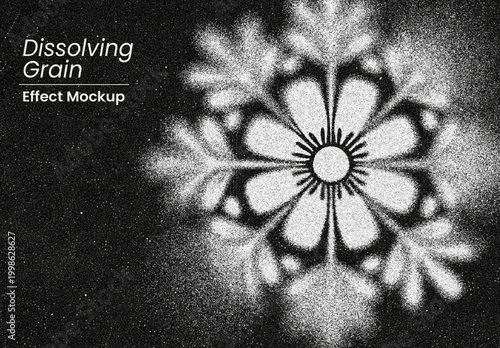 Dissolving Grain Effect Mockup