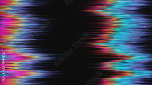 VHS Glitch Screen Effect. Abstract Light Effect