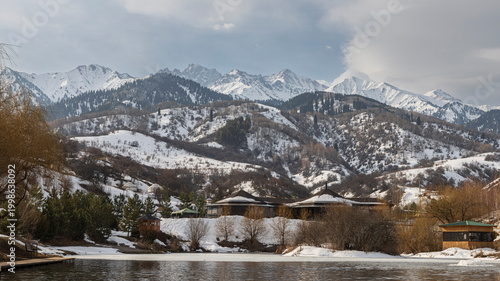 winter landscape in the mountains