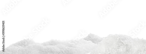 Quadro em tela White snow on transparent background, png. Banner design