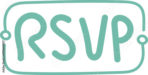 RSVP Hand Drawn Text