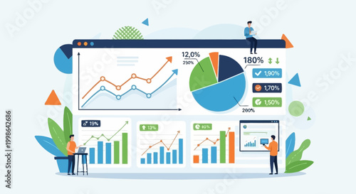 Data Analytics and Business Performance Visualization with Charts and Graphs