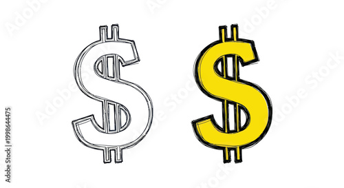 Dollar Signs Currency Symbols Money.