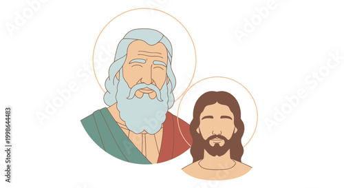 Jesus Christ and John the Baptist.