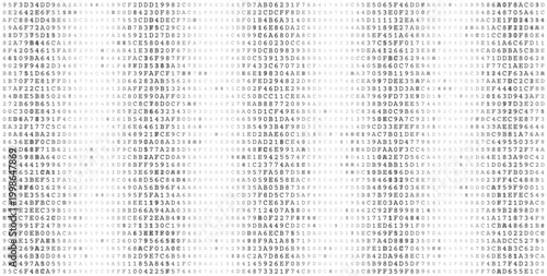 Pentagonal Data Arrays - Five Columns of Structured Binary Logic in Grayscale