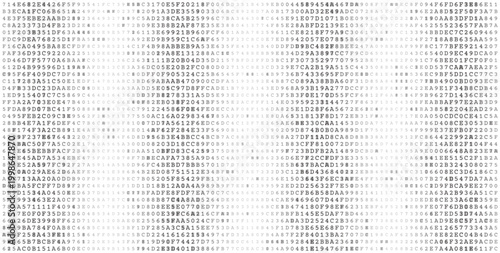 Data Clusters - Minimalist Binary Grid with Shifting Tonal Density
