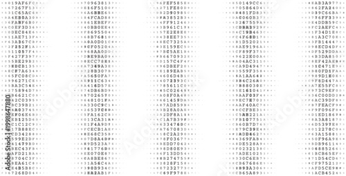 Pentagonal Data Arrays - Five Columns of Structured Binary Logic