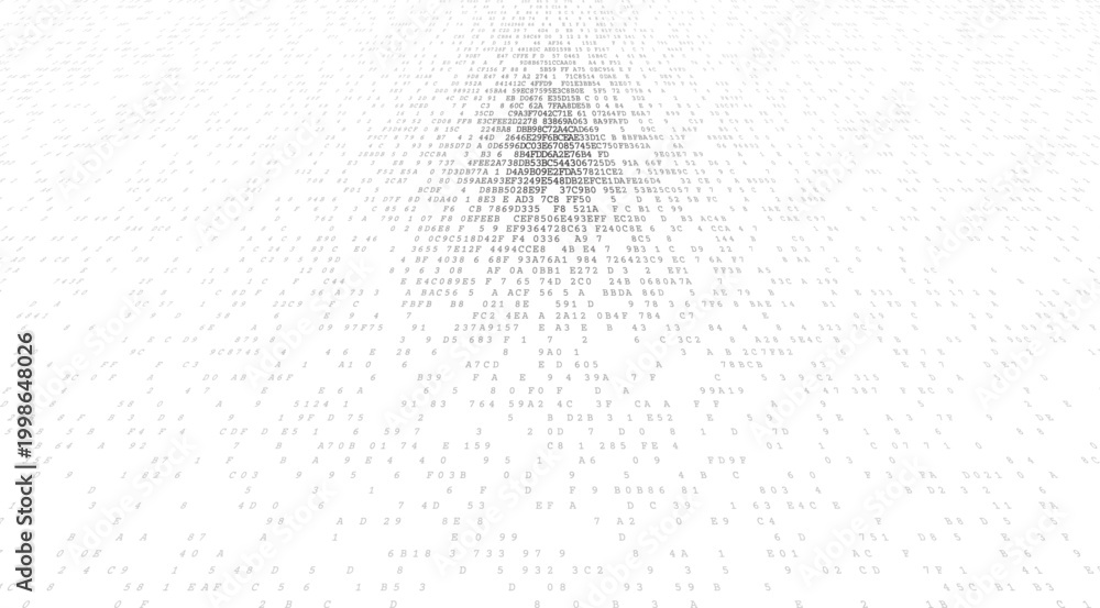 Obraz premium The Digital Nebula - Artistic Binary Diffusion and Cloud Data Distribution. Perspective.