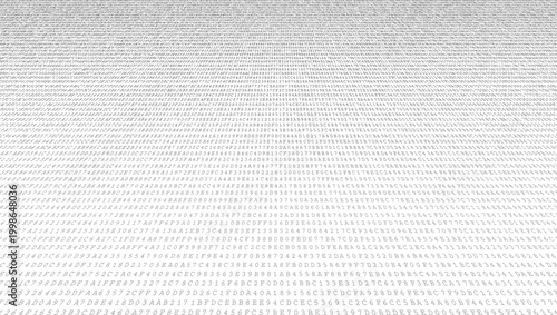 The Digital Surge - Artistic Binary Compression and Kinetic Data Distribution. Perspective.