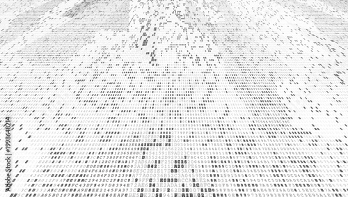 Digital Topography - The Binary Waveform of Global Data Flux and Information Architecture. Perspective.