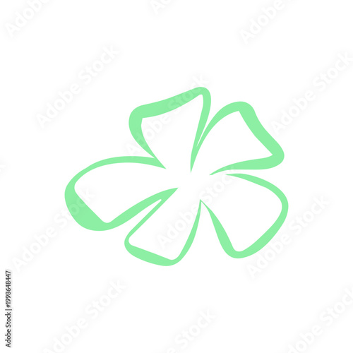green leaf clover vector illustration