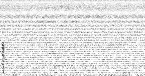 Digital Flux - Abstract Binary Symbol Grid for Cyber Security and Data Processing. Perspective.