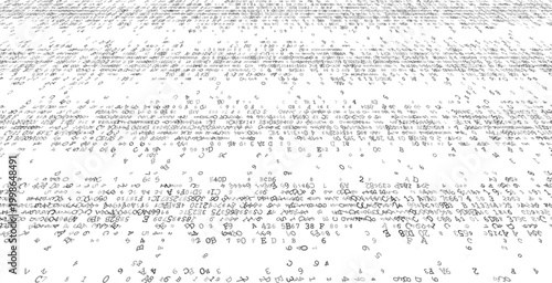 Horizontal Data Strata - Layered Binary Streams and Linear Digital Architecture. Perspective.