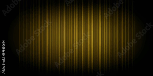 Abstract gold background with elegant curtain texture and colorful striped velvet stage design in a vintage artistic style