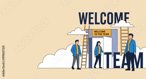 Business Onboarding Process and New Employee Welcome Concept