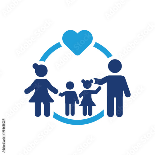 Tablou pe pânză Family icon