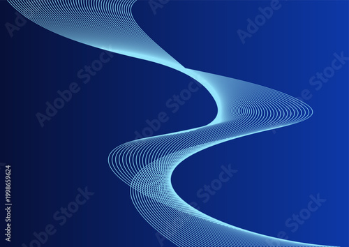 abstract blue wave background