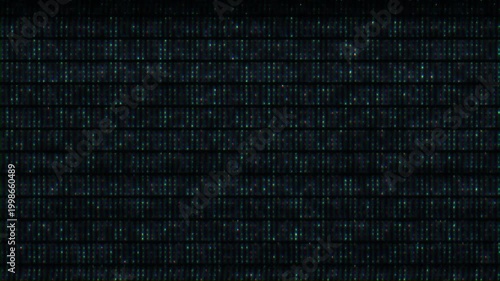Abstract CRT screen with distortion and glitch and white noise. Looped Overlay