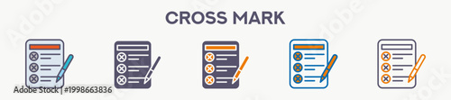 Cross Mark Icon Pack For Graphic Design - Multi Styles